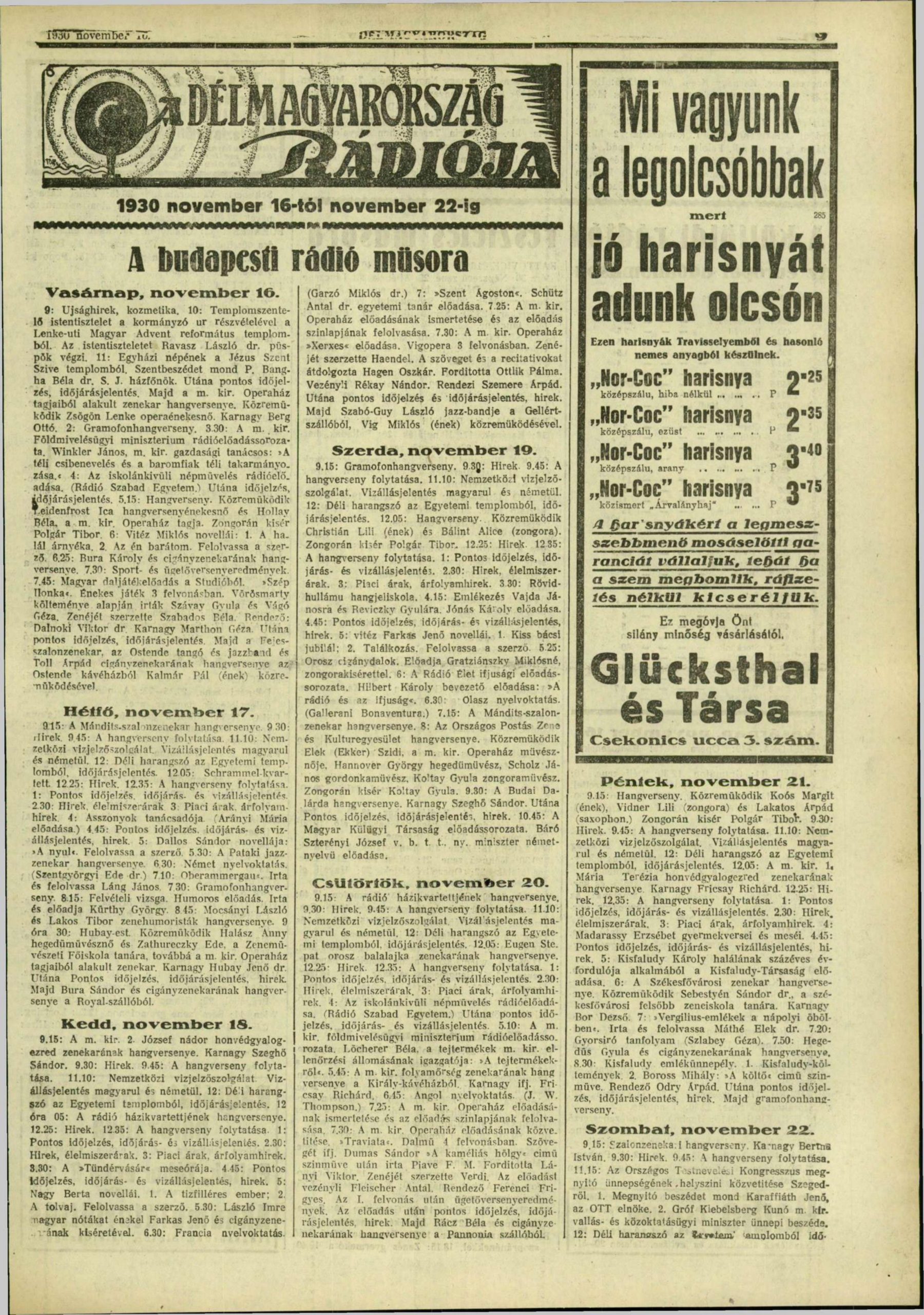 Délmagyarország, 1930. november, 143. oldal