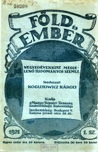 A Föld és ember 1. száma (Budapest, 1921)